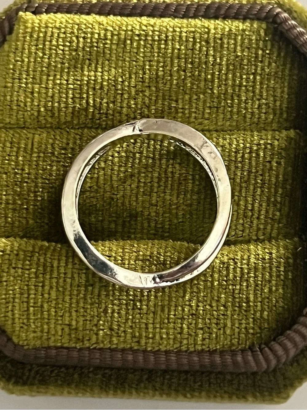 Elegant Design Stainless Steel Silver Wrap Detailing Statement Ring Size 6